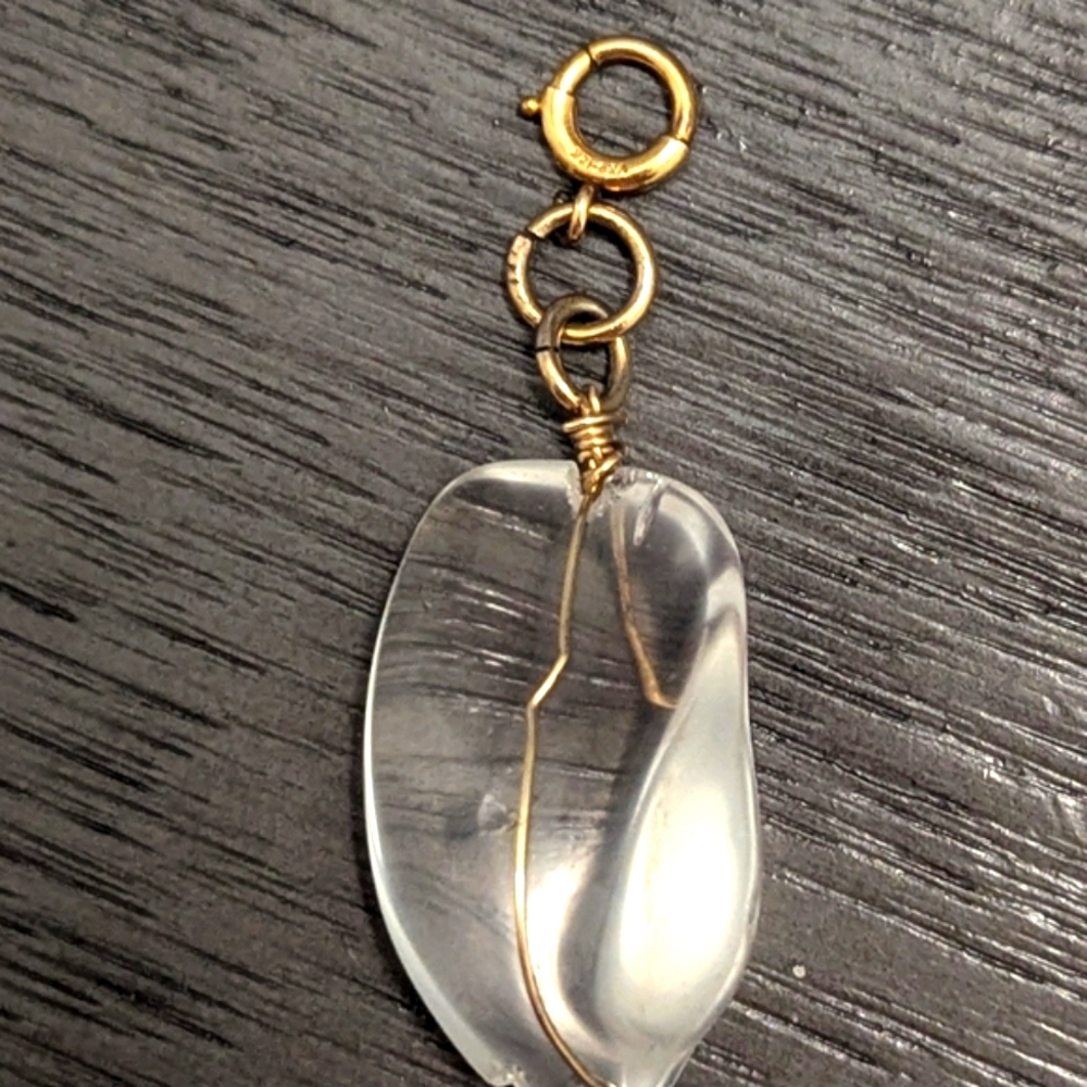 Vintage 12kt Gold Wire Wrapped Gemstone - Picture 2 of 6
